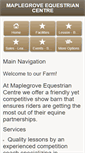 Mobile Screenshot of maplegroveequestrian.ca